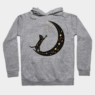 Stars Cat on Moon Hoodie